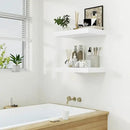 Heimlove 12" Deep White Floating Shelves for Wall, 24 Inch Wall Shelf Bathroom Shelves Set of 1, Wall Mounted Shelves for Books Living Room Laundry Room Bedroom Kitchen Home Office by CozyNest Decor