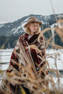 Inca Aztec Throw, Queen, King Blanket | Southwest Indian Navajo Boho Style | Native Cover for Camping, Bedding, Couch, Vanlife | Faux Alpaca, Lightweight, Hypoallergenic (Vinincunca Maroon, King) by CozyNest Decor