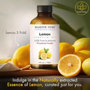 Majestic Pure Lemon Essential Oil with Glass Dropper - Huge 4 Fl Oz - 100% Pure and Natural Lemon Oil - Premium Grade Essential Oils for Diffuser, Aromatherapy, Soap and Candle Making by CozyNest Decor