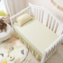 Horbaunal 2 Pack Crib Skirt & Crib Bed Sheet Set, Cream Crib Bed Skirt 28" x 52" with 14" Drop Dust Ruffle, Soft Microfiber Toddler Bedskirt Nursery Bedding Skirt for Baby Girls and Boys by TinyTreasures Baby Boutique