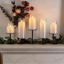 Homemory Holloween Candle Holders for Pillar Candles Set of 5 (Black) by CozyNest Decor