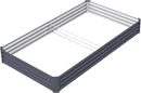8X4X1ft Raised Garden Bed Kit,Galvanized Raised Garden Beds Outdoor,Large Metal Planter Box Steel Kit Flower Herb,Vegetables..Dark Gray by GreenHaven Gardens