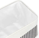 Kntiwiwo Foldable Storage Bins 15" x 10" x 9.5" Fabric Storage Basket Cube with Handles Large Linen Closet Organizer Bins for Organizing Shelf Home, Set of 3, Houndstooth by CozyNest Decor