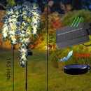 2Pack Solar Waterproof Wisteria Flowers Garden Lights Upgraded Solar Panel 2 Glowing Lighting Modes for Outdoor Yard Walkway Lawn Decor Birthday Gift by GreenHaven Gardens