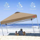 MASTERCANOPY Durable Pop-up Canopy Tent with 1 Sidewall (10'x10',Khaki) by GreenHaven Gardens
