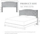 Velvet Upholstered Headboard King/Cal King Size Latest Model Wall Mount, Bed Frame Mount, Featuring High-Density Sponge Padding, Luxury Texture Easy Assembly and Style-Light Gray by CozyNest Decor
