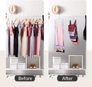 ZEDODIER 3 Pack Tank Top Hanger, Space Saving Bra Hangers, Non-Slip Hanging Sport Bras Holder, Closet Organizers and Storage for Camisoles Tank Tops Bras Ties Swimsuits Strappy Dress, Silver by CozyNest Decor