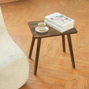 AWASEN Side Table, Small Wood End Table Living Room, Mini Bed Side Table Modern Accent Nightstand with Solid Wood for Bedroom Office Small Spaces, Rustic Brown by CozyNest Decor