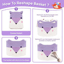 Large Baby Basket Toy Storage 3 Pack, (20"x13.8") Woven Baby Laundry Basket, Stuffed Animal Storage. by TinyTreasures Baby Boutique