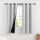 NICETOWN 100% Blackout Short Curtains for Bedroom 63 Inches Long, Grommet Top Living Room Drapes, Thermal Insulated Blackout Curtains 2 Panels Set, 42" W x 63" L, Greyish White by TinyTreasures Baby Boutique