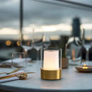 LED 4" Small LED Battery Operated Lamp Set of 2, Cordless Rechargeable Table Lamp, Mini Night Light, Waterproof Outdoor Desk Lamp for Bathroom Bar Dining Room Nursery Baby Coffee Shop (Bronze) by CozyNest Decor