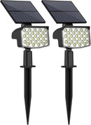 WELALO Solar Spot Lights Outdoor, [2 Pack/3 Modes] Solar Landscape Spotlights, Adjustable Solar Powered Security Lights, IP65 Waterproof Wall Lights for Walkway, Yard, Garden, Driveway (Cool White) by GreenHaven Gardens