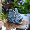OwMell Gargoyle Gutter Guardian Downspout Statue, Garden Decorative Downspout Extension Statue Figurine, Gutter Guards for 3" x 4" Rain Downspout Splash Block, Downspout Extender Diverter by GreenHaven Gardens