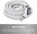 Premium Prolux 35 ft Universal Central Vacuum Hose Kit With North American Power Nozzle by Prolux Cleaners