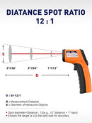 SMART JERRY - Infrared Thermometer Gun | Non-Contact Digital Temperature Gun with -58°F to 788°F Range for Cooking, HVAC | Industrial & Home Use | Instant-Read with Backlit Display by TinyTreasures Baby Boutique