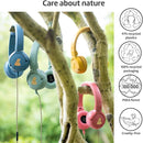 POGS Kids Wired Headphones | The Elephant 2 | Adjustable, Durable Headphones for Kids 3+ | Limited to 85 dB, Microphone | On-Ear | Music-Sharing Function Safe 3.5mm Audio Cable (3.2ft) (rGreen) by TinyTreasures Baby Boutique