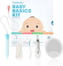 Frida Baby Basics Kit, Baby Essentials Kit Includes Nasal Aspirator Snotsucker, NailFrida Nail Files, Windi Gas Relief, DermaFrida Bath Brush + Silicone Carry Case by TinyTreasures Baby Boutique