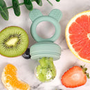 Bessentials Baby Fresh Fruit Food Feeder - 2 Pack Silicone Mesh Feeders for Infant Safe Self Feeding |3 Sizes Food Pouches Included| Suitable for Baby 4m+ (Light Pink & Grass Green) by TinyTreasures Baby Boutique