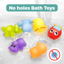 Hely Cancy Infant Bath Toys for 18 Months - No Hole Animal Bathtub Toys, Baby Bath Tub Toys by TinyTreasures Baby Boutique