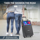 Karaoke Machine with Lyrics Display Screen for Adults, Built-in 15 Inches Tablet, Bluetooth Speaker with 2 Wireless Mics, 1000W Peak Power, DJ Lights, Portable Karaoke System for Any Occasion by TinyTreasures Baby Boutique