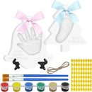 Baby Handprint Footprint Keepsake Ornament Kit, Personalized Baby Foot Printing Kit for Newborn Clay Impression Handmade DIY Imagination to Create by TinyTreasures Baby Boutique
