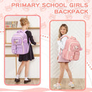 Kids Backpack for Girls School Bags for Middle School Students Book Bag for Elementary Primary Kawaii Ita Backpack, Pink and Beige by TinyTreasures Baby Boutique