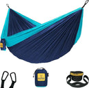 Wise Owl Outfitters Camping Hammock – 500lbs Portable Hammock with Tree Straps - Travel, Backpacking, Hiking, Outdoors Camping Gear - Single or Double by GreenHaven Gardens