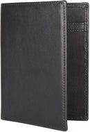 Polare RFID Blocking Napa Leather Passport Holder Travel Wallet For Men and Women (Black) by TinyTreasures Baby Boutique