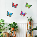 Oraytteo 4 Pack Metal Butterfly Wall Decor, Butterflies Wall Art Hanging Sculptures for Outdoor, Fence Patio Yard Tree Garden Home Decorations, Housewarming Gift by GreenHaven Gardens