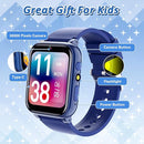 Upgrade Kids Smart Watch for Kids with 32 Puzzle Games HD Camera Video MP3 Player Audio Book Pedometer Flashlight 12/24 hr Kids Watches Gift for 4-12 Year Old Boys Toys for Kids by TinyTreasures Baby Boutique