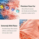 GONAAP Fuzzy Faux Fur Throw Blanket Tie-dye Sunset Super Soft Cozy Plush Fuzzy Shaggy Blanket for Couch Sofa Bed (Tie-dye Sunset, Throw(50"x60")) by CozyNest Decor