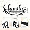 Family Sign Black Metal Wall Art Decor, Oppro Family Where Life Begins Love Never Ends Wrought Iron Wall Decorations, Hanging Plaque Letters Signs Home Decor for Living Room Bedroom Dining Room Kitchen Mother's Day Father's Day by CozyNest Decor
