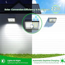 JSOT Solar Motion Sensor Lights Outdoor, 4 Modes Solar Lights Outdoor Waterproof IP65, 6Pack Bright Wall Security Lighting for Outside Yard Front Door Fence - Cool White by GreenHaven Gardens