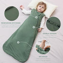 Mosebears Unisex Baby Sleep Sack 1.0 TOG, Supersoft Rayon Made from Bamboo Wearable Blanket with 2-Way Zipper (Dark Green,18-36 Months) by TinyTreasures Baby Boutique