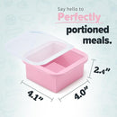 2-Cup Silicone Freezer Trays with Lids – Perfect for Meal Prep, Portion Control, and Easy Freezing-Meal Prep Container Molds for Soup,Leftovers (Cotton Candy, 4 Pack) by TinyTreasures Baby Boutique