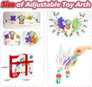 Baby Activity Arch Toy Bar for Stroller, Bassinets and Car Seat, Adjustable Crib Toys Hanging Attachment, Sensory Development Toys with Rattles by TinyTreasures Baby Boutique