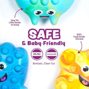 Tub Works® Tub Poppers™ Popping Kids & Toddler Bath Toys, 3 Pack | Push, Poke, Squish & Pop it Fidget Toys for The Bathtub | Irresistible Bubbles with Satisfying 'Pops' | Multi Sensory Kids Bath Toys by TinyTreasures Baby Boutique