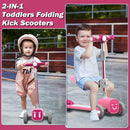 Unbreakable & Never Fall Down 2-in-1 Scooters Kids 3 Wheel Kick Scooter for Boys Girls Ages 3-8, Adjustable Height & Seat, Widened Non-Slip Deck, More Safer for Beginner Toddlers by TinyTreasures Baby Boutique
