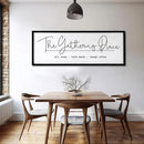 The Gathering Place Wall Decor Art 24"X10" for Dining Room gather Kitchen Wall Wooden Framed Sign (Black) by CozyNest Decor