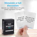 OUR MOMENTS Families: 100 Conversation Starter Cards for Families and Kids - Relationship Building - Car Travel, Road Trip & Card Game for Healthy Loving Family - Questions for Family Activities by TinyTreasures Baby Boutique