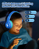 seenda Kids Headphones Wireless, Bluetooth Headphones for Kid with 85/94dB Volume Limit, 45H Play Time, 3 Light Modes, Built-in Mic Headset for Toddler Boy Girl Travel School iPhone iPad Tablet by TinyTreasures Baby Boutique