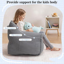 HOMMPA Bean Bag Chair for Kids Stuffed Toddler Bean Bag Sofa with Pocket Filler Cat Shaped Bean Bag Chair Boys and Girls Baby Lazy Floor Sofa Chair for Gaming Reading Playing Grey by TinyTreasures Baby Boutique