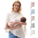 Momcozy Ultra-Light Nursing Cover for Breastfeeding, Soft Breathable Tencel™ Lyocell Fabric, Multi-Use Feeding Shawl, Newborn Essentials Must Haves(White) by TinyTreasures Baby Boutique