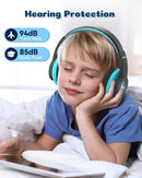 seenda Kids Bluetooth Headphones Boys, Kids Wireless Headphones with 85/94dB Volume Limited, 45H Playtime, 3 Lighting Modes, Built-in Mic, Over Ear Headset with Aux Cord for iPad/Tablet/Travel/School by TinyTreasures Baby Boutique