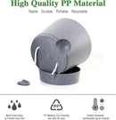 Self Watering Pots for Indoor Plants,12 inch Planters with Drainage Holes Plastic Flower Pots with Deep Reservoir, Grey Speckles by CozyNest Decor