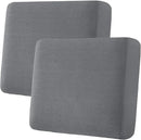H.VERSAILTEX Super Stretch Individual Seat Sofa Covers Couch Cushion Covers Slipcover Sets Thick Jacquard Textured Twill Fabric (2 Piece Large, Grey) by CozyNest Decor