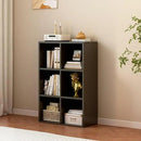 6-Cube Storage Shelf Bookcase - Wooden 3-Tier Floor Standing Open Bookshelf for Home and Office, Display Cabinet, Black by CozyNest Decor