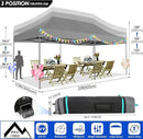COBIZI 10x20 Canopy with Sidewalls, Heavy Duty Party Tent Pop up carpas para Fiestas, Tents for Parties, Wedding, Outdoor Ez up Foldable Portable Canopy Tent with Wheeled Bag, Grey(Windproof Upgrade) by GreenHaven Gardens