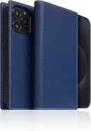 D8 Full Grain Leather Wallet Case for iPhone 15 Pro Max - [2-in-1] Handcrafted Detachable Diary Style with Magnetic MagSafe Back Cover, Gift Box Included (Navy Blue) by TinyTreasures Baby Boutique