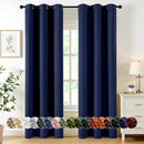 MIULEE Navy Blue Blackout Curtains for Bedroom Living Room 72 Inches Long 2 Panels, Thermal Insulated Room Darkening Drapes Grommet Top Noise Reducing Light Blocking Window Treatments W40 x L72 Inch by TinyTreasures Baby Boutique